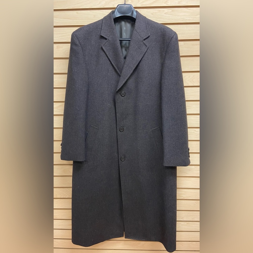 NEW LINEA UOMO FASHIONABLE MEN LONG WOOL COAT SIZE 42 LONG MSRP $595